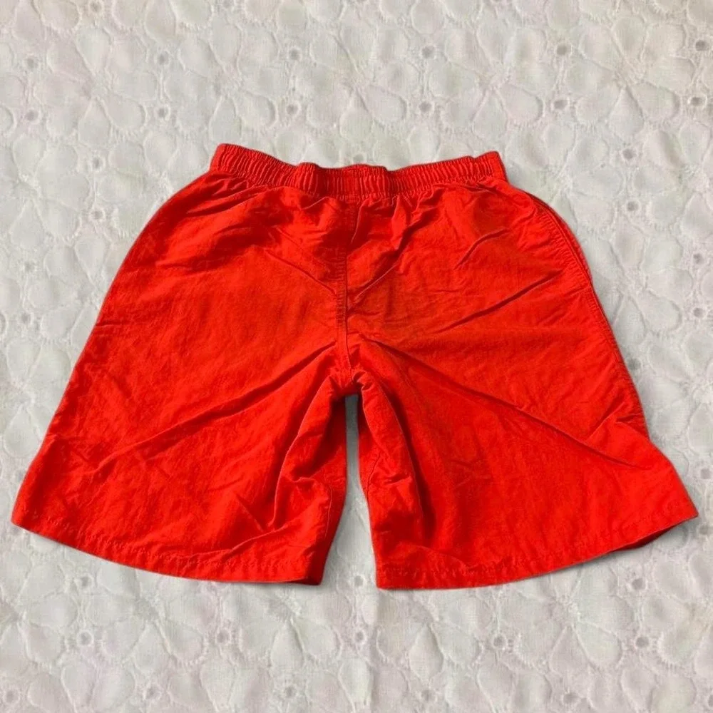 Patagonia Kids Baggies Shorts Red Elastic Waist Mesh Lined Size Large L